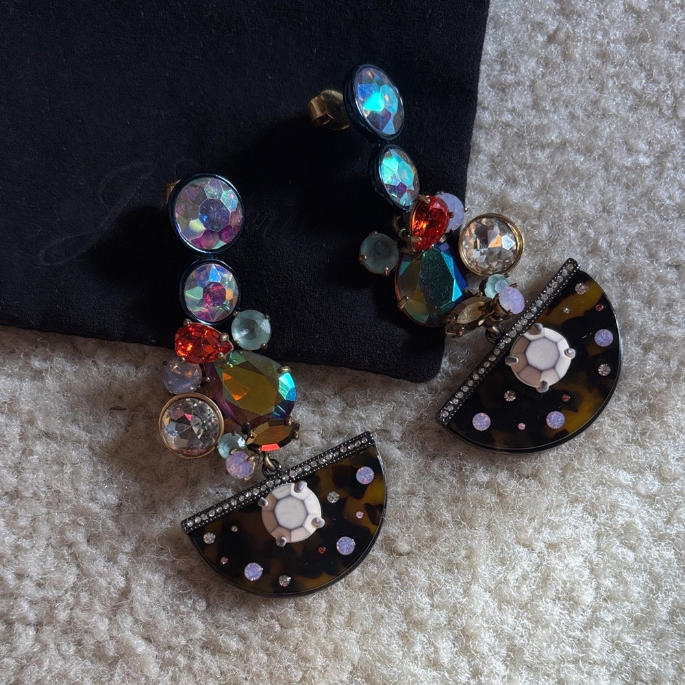 J. Crew Multicolor Statement Earrings - image 1